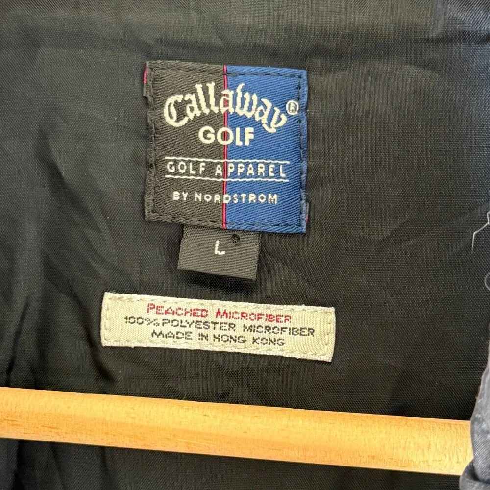 Men's Callaway Golf Apparel by Nordstrom Black Lightweight Golf Vest - Large